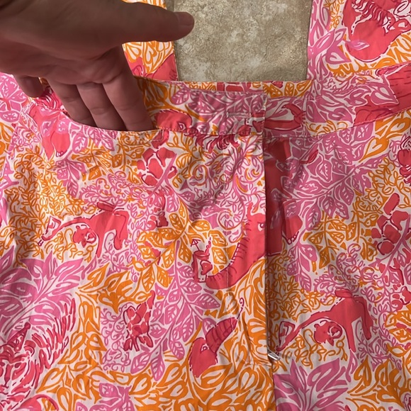 L⭐️Bogo ⭐️ Lilly Pulitzer Sz 10 vintage retro elephant lion capris - Picture 6 of 12